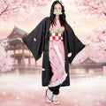Women's Halloween Anime Cosplay Costume with Haori Robe and Uniform Set for Character Events - Image 1
