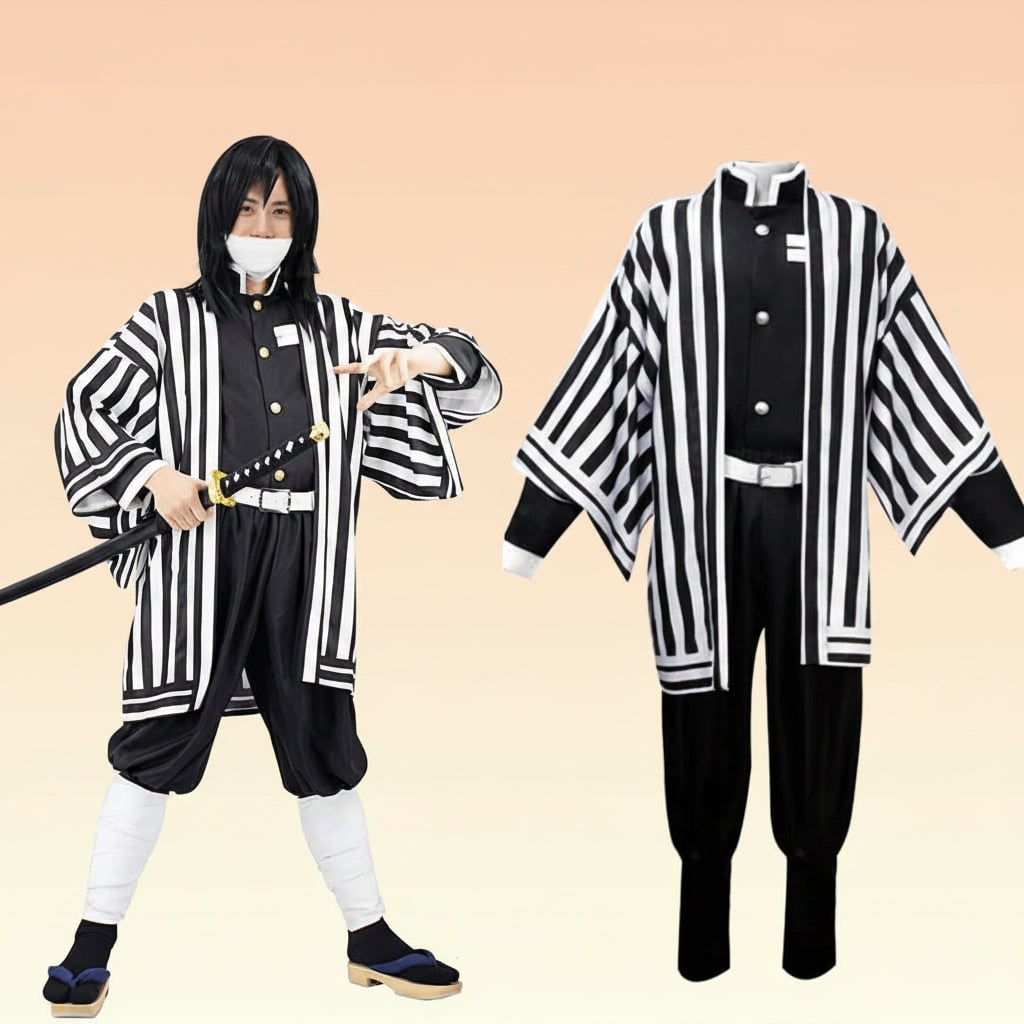 Women's Halloween Anime Cosplay Costume with Haori Robe and Uniform Set for Character Events - Image 10