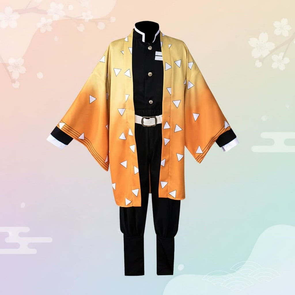 Women's Halloween Anime Cosplay Costume with Haori Robe and Uniform Set for Character Events - Image 5