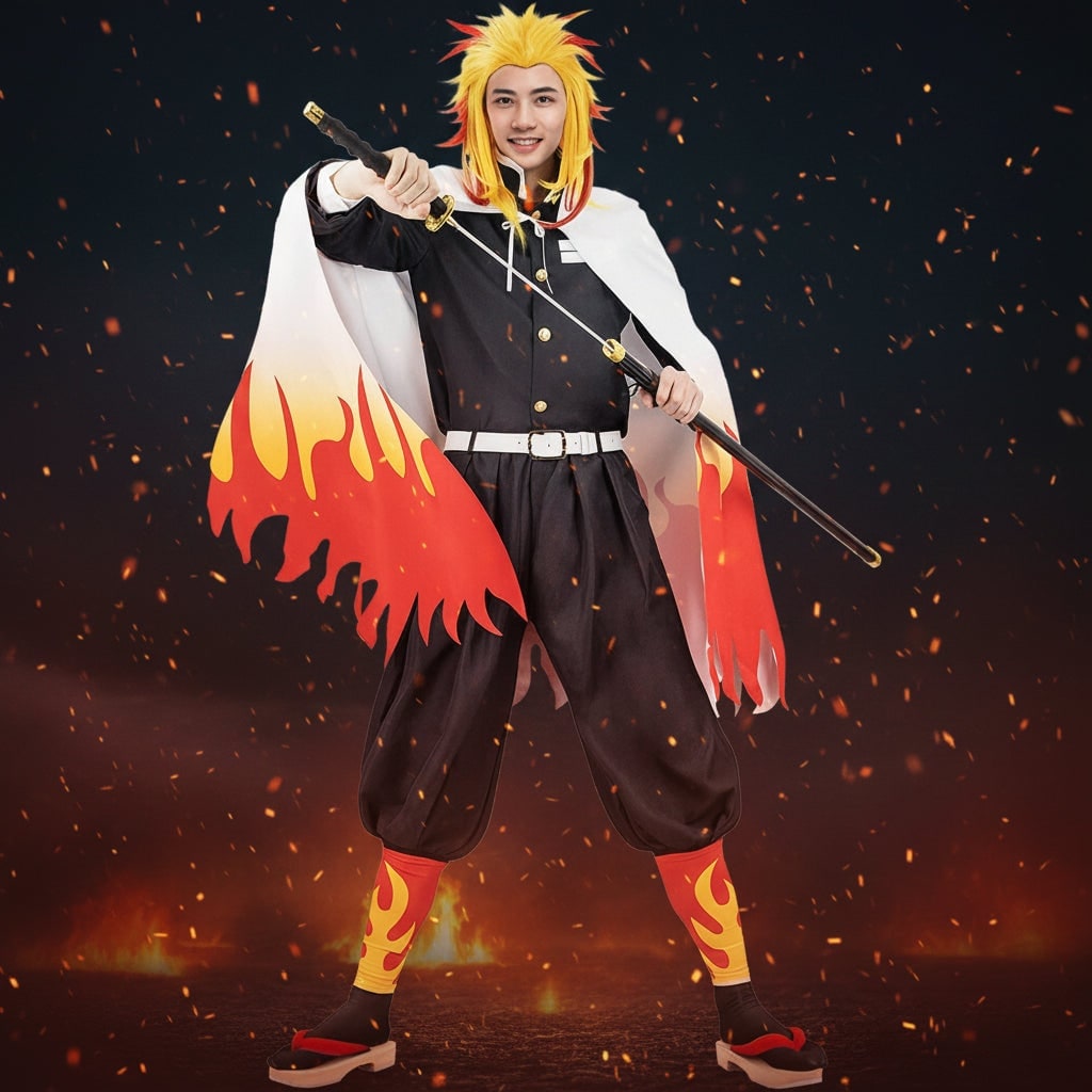 Women's Halloween Anime Cosplay Costume with Haori Robe and Uniform Set for Character Events - Image 6