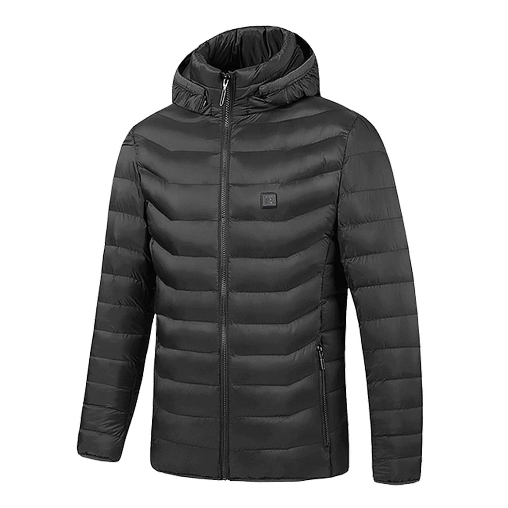 Women's Heated Puffer Jacket Hooded with Full Zip and Chest Power Control - Image 3