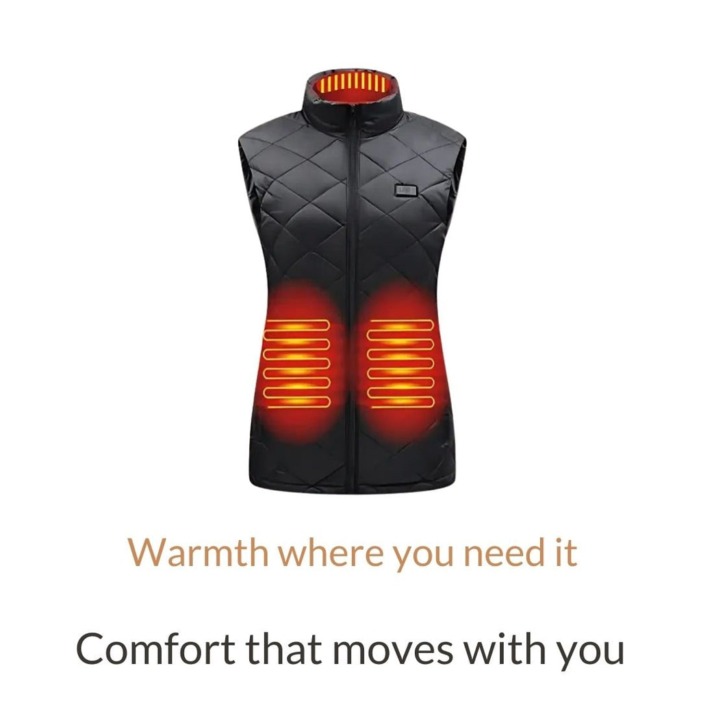 Women's Heated Vest for with USB Rechargeable Battery Powered Electric Quilted Slim Fit - Image 3