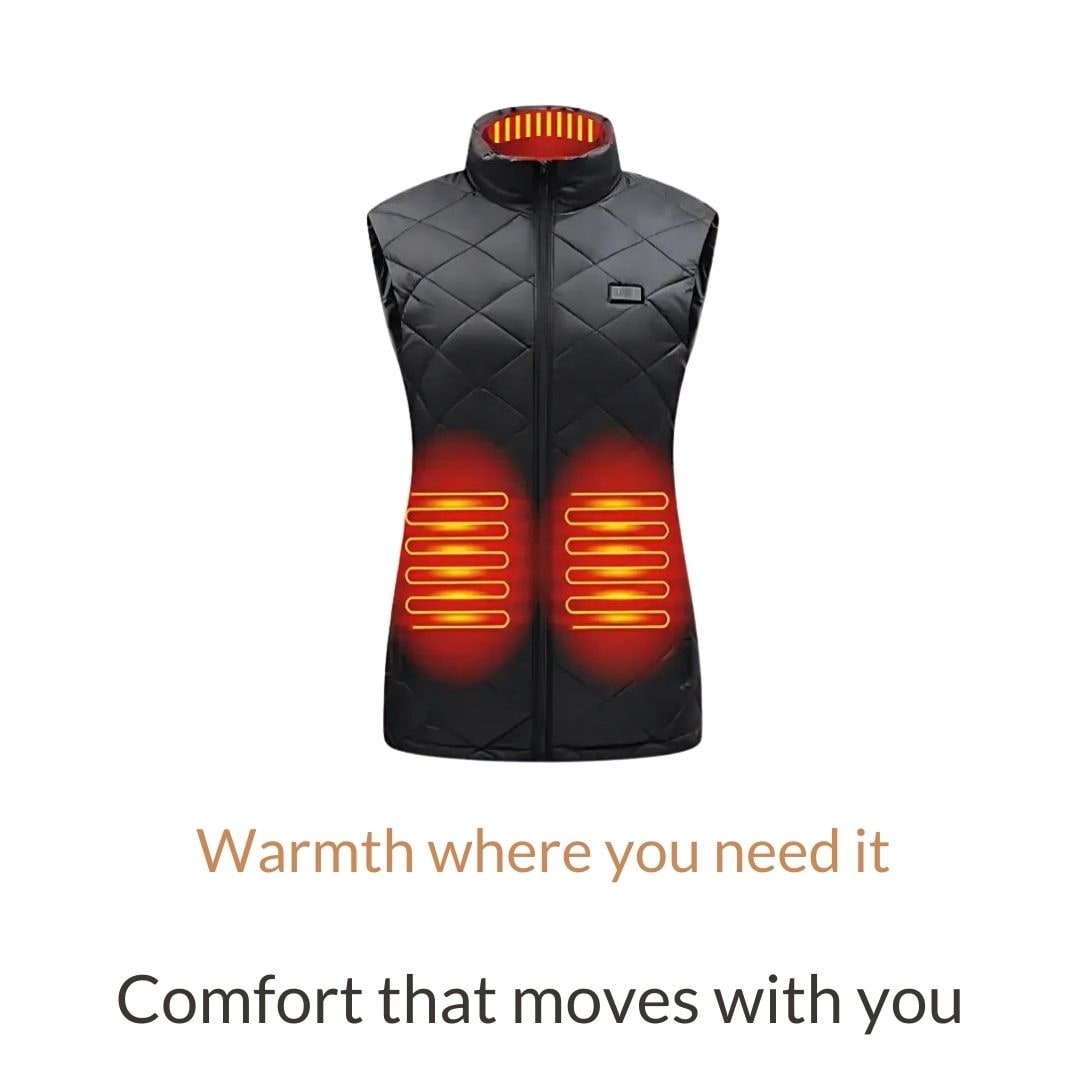 Women's Heated Vest for with USB Rechargeable Battery Powered Electric Quilted Slim Fit - Image 3