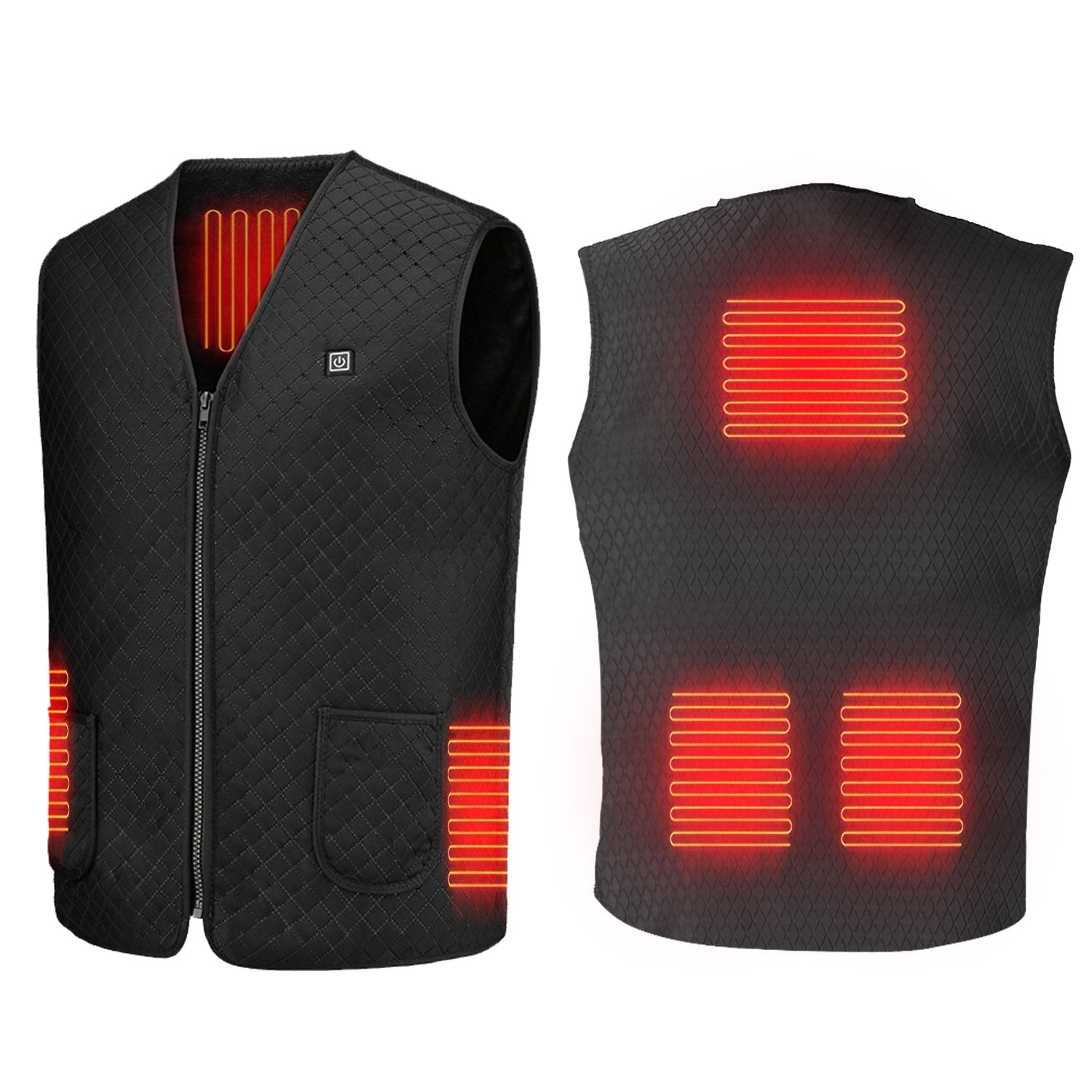 Women's Heated Vest with Diamond Quilted Slim Fit and USB Rechargeable Design - Image 1