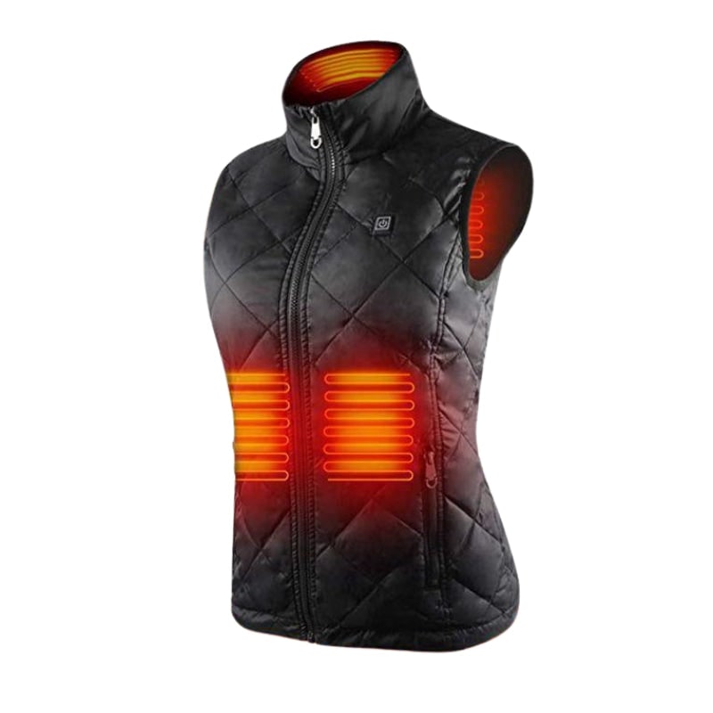 Women's Heated Vest with Slim-Fit Quilted Design and USB Rechargeable - Image 1