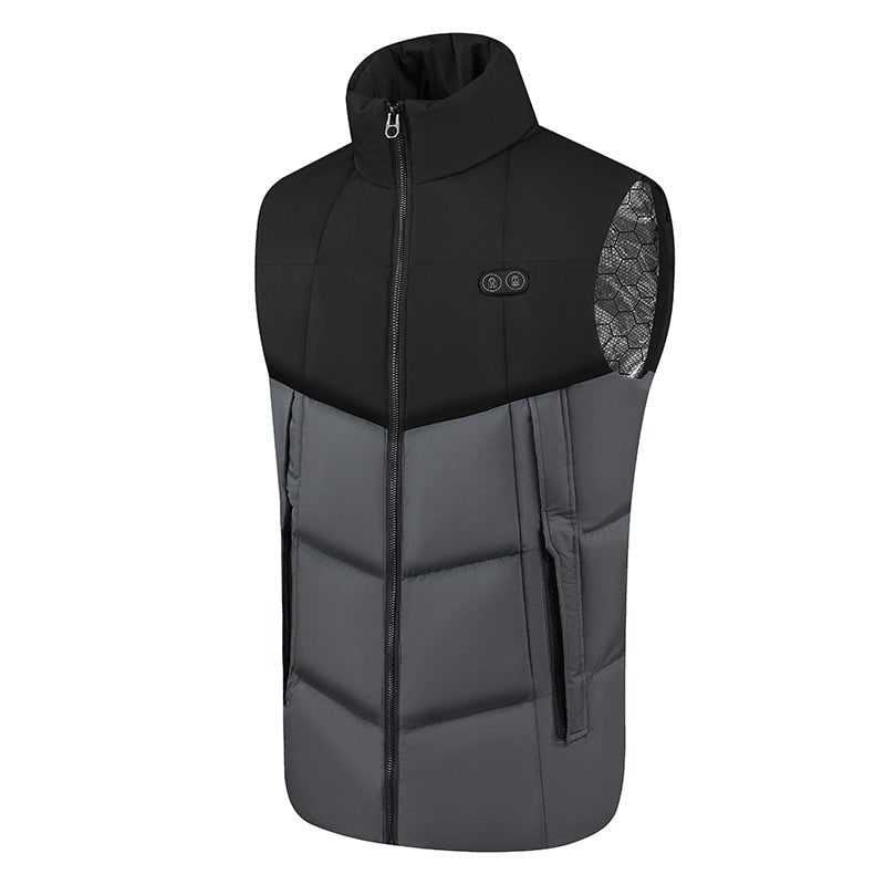 Women's Heated Vest with USB Rechargeable Battery Powered Puffer Stand Collar - Image 7