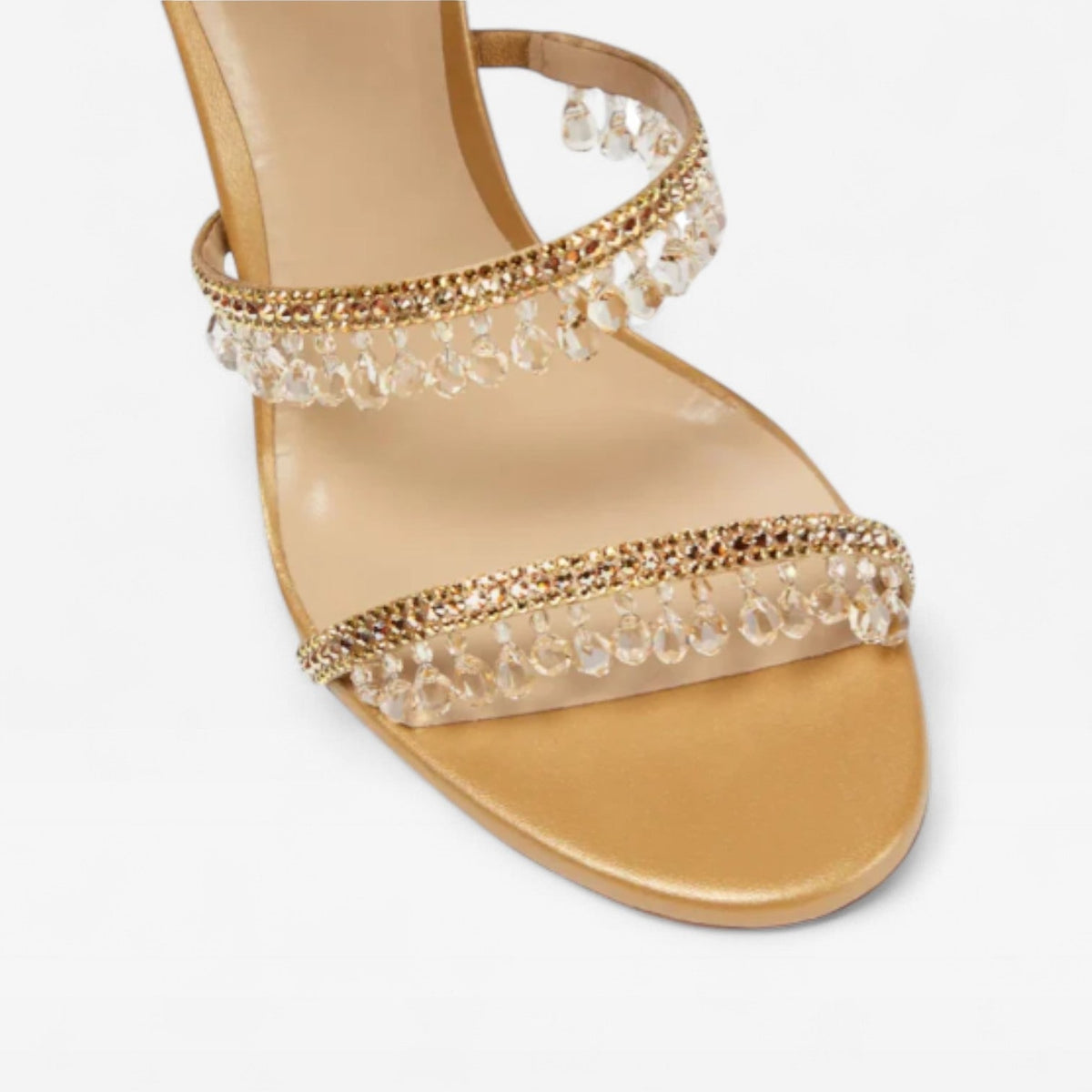 Women's High Heels with Spiral Wrap Ankle Strap Crystal Embellished Stiletto - Image 4