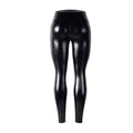 Women's High Waisted Faux Leather Leggings with Glossy Finish and Sculpting Fit - Image 3