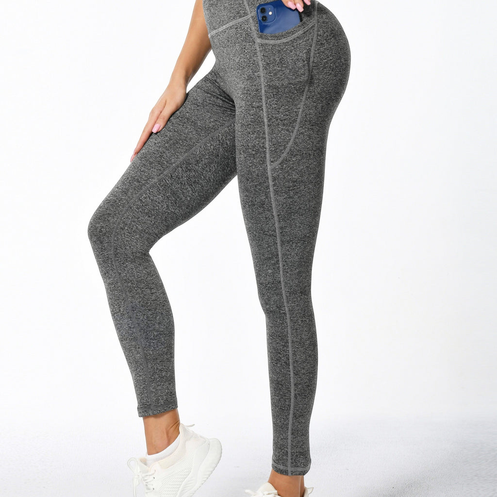 Women's High Waisted Leggings with Pockets for Workout and Yoga Stretchy Athletic - Image 7