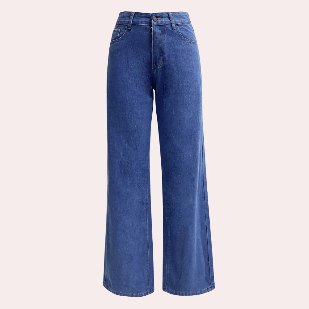 Women's High Waisted Wide Leg Baggy Jeans with Five Pocket Denim - Image 7
