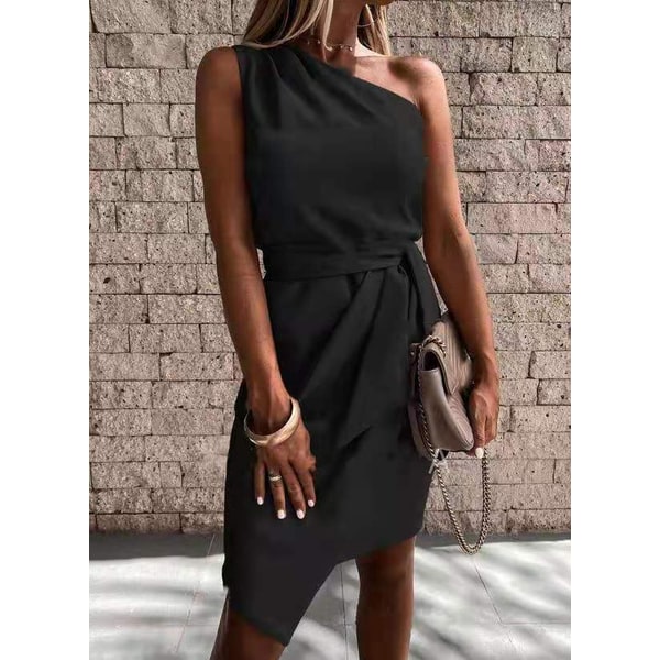 Women's Homecoming Dress Graduation Midi with Off the Shoulder Tie Waist - Image 2