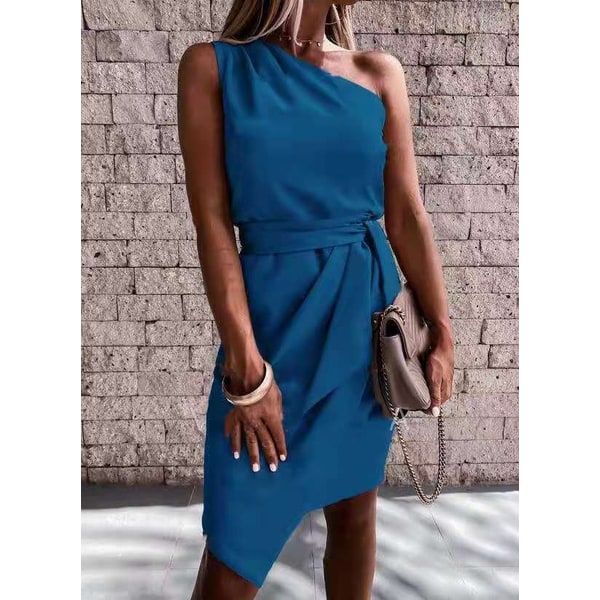 Women's Homecoming Dress Graduation Midi with Off the Shoulder Tie Waist - Image 3