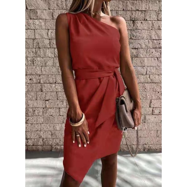Women's Homecoming Dress Graduation Midi with Off the Shoulder Tie Waist - Image 5