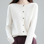 Women's Casual Button-Up Knit Cardigan
