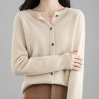 Women's Casual Button-Up Knit Cardigan