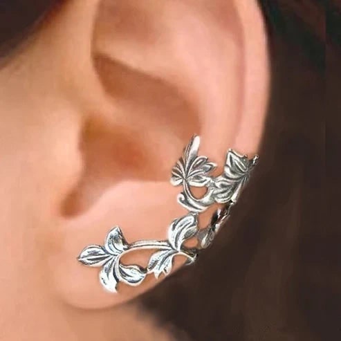 Women's Leaf Branch Ear Cuff Vintage Antique Cartilage Clip - Image 1