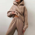 Women's Matching Sweat Set Tracksuit Pants Oversized Hoodie Two Piece Lounge - Image 1