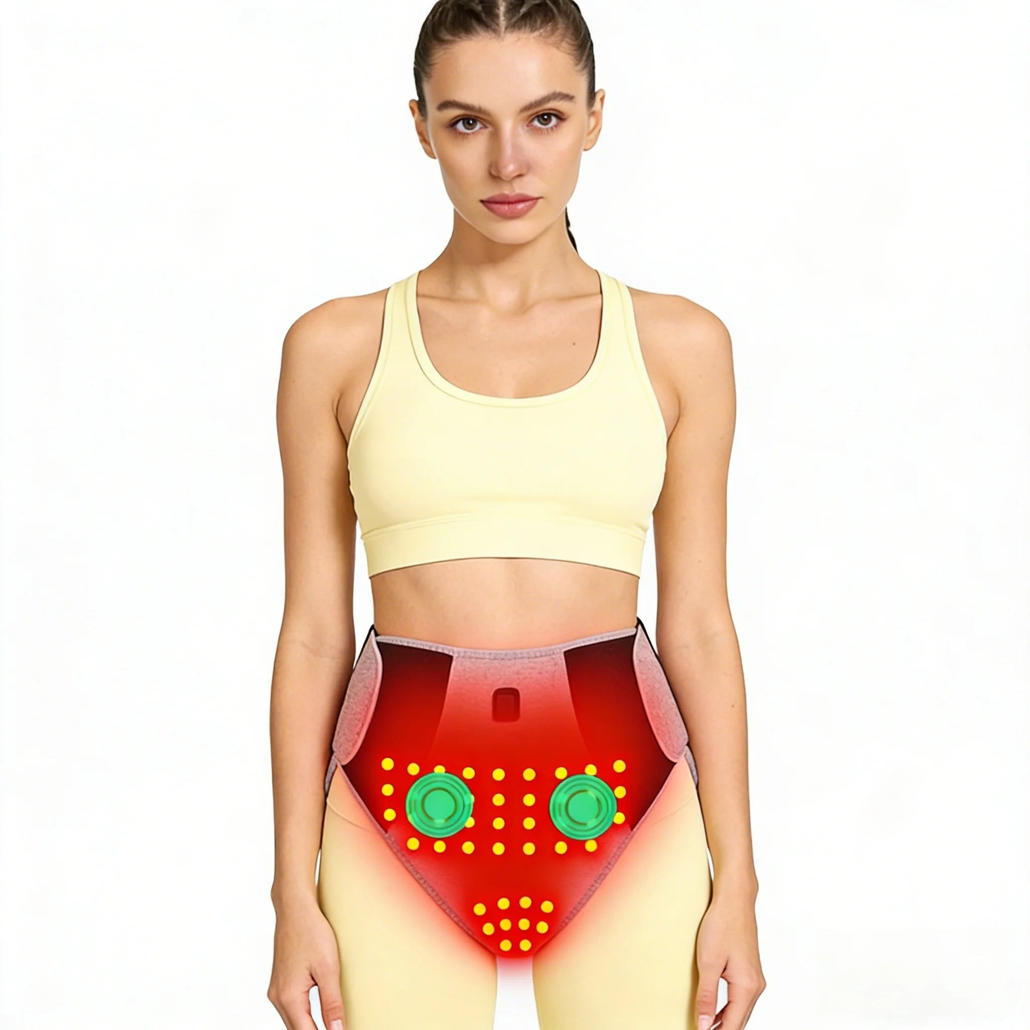 Women's Menstrual Heating Pad for Cramps with Electric Wearable Abdominal Lower Back Wrap - Image 1