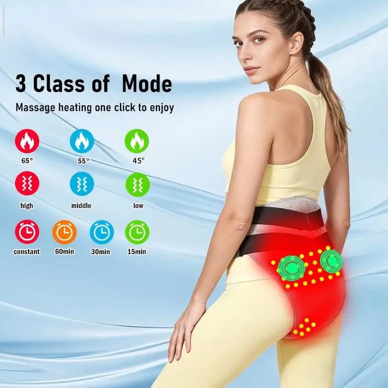 Women's Menstrual Heating Pad for Cramps with Electric Wearable Abdominal Lower Back Wrap - Image 3