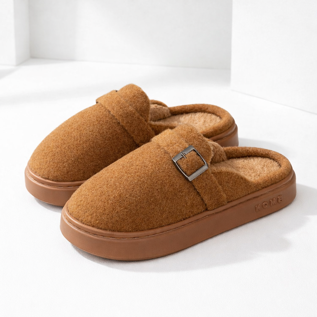 Women's Mule Slippers with Arch Support and Plush Fleece Lining for Indoor Comfort - Image 1