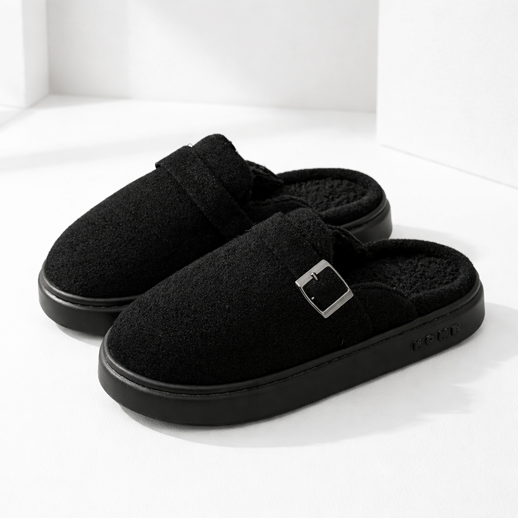 Women's Mule Slippers with Arch Support and Plush Fleece Lining for Indoor Comfort - Image 6