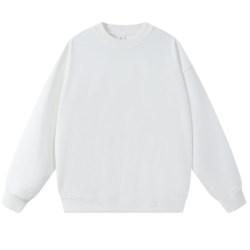 Women's Oversized Crewneck Sweatshirt with Dropped Shoulders and Ribbed Cuffs - Image 14