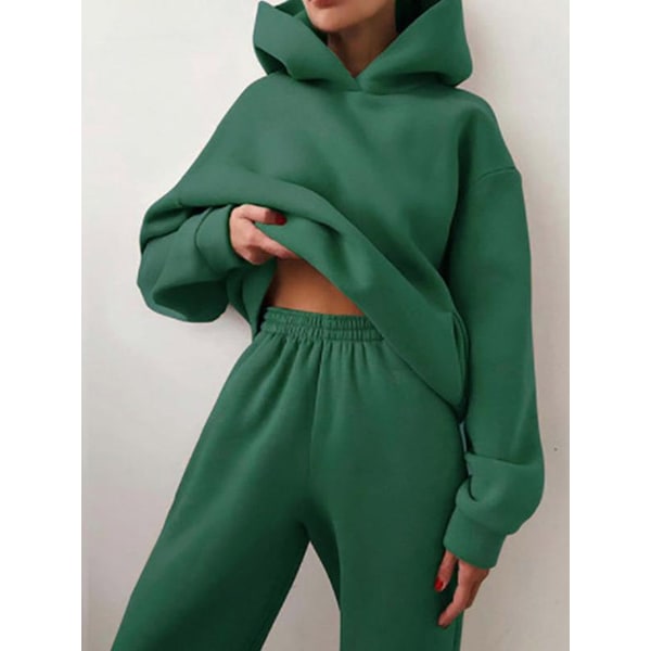 Women's Oversized Hoodie Sweatpants Set with Fleece and Matching Sweatshirt - Image 4