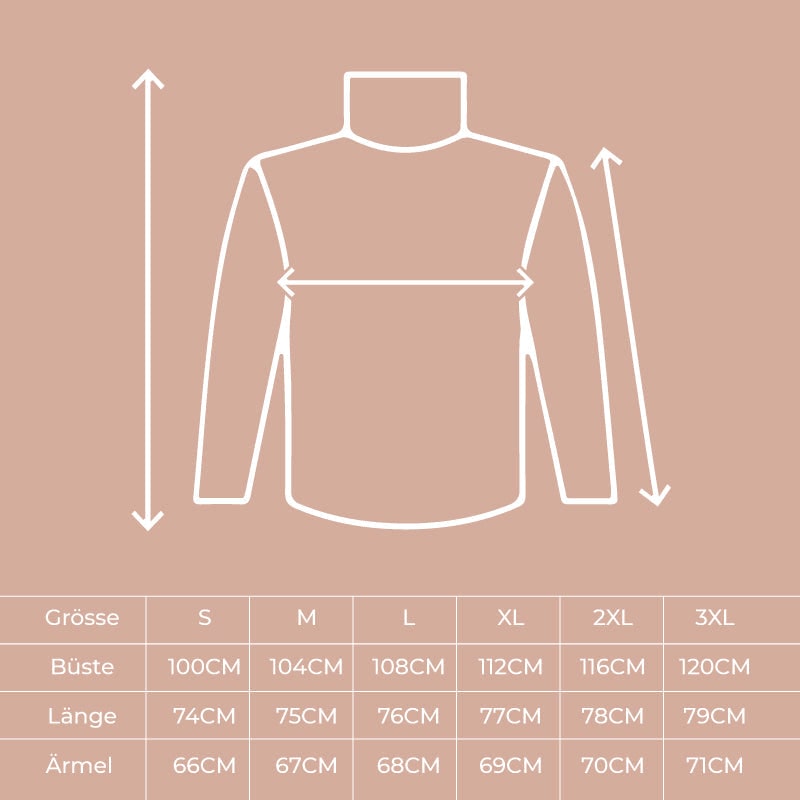 Women's Oversized Turtleneck Sweater with Chunky Knit and Side Slits - Image 12