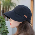 Women's Packable Wide Brim Sun Hat Travel Foldable | Adjustable Drawstring - Image 1