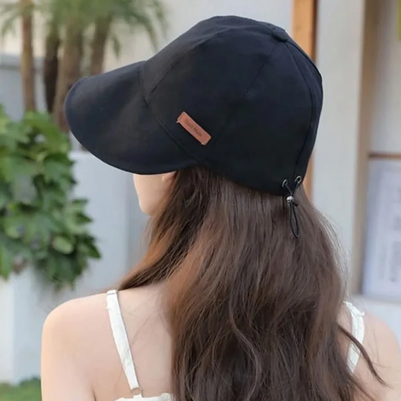 Women's Packable Wide Brim Sun Hat Travel Foldable | Adjustable Drawstring - Image 6