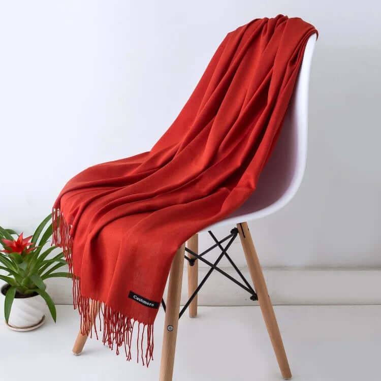 Women's Pashmina Scarf and Shawl with Fringed Tassel Ends for Christmas - Image 23