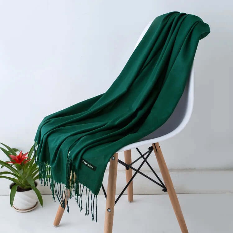 Women's Pashmina Scarf and Shawl with Fringed Tassel Ends for Christmas - Image 24