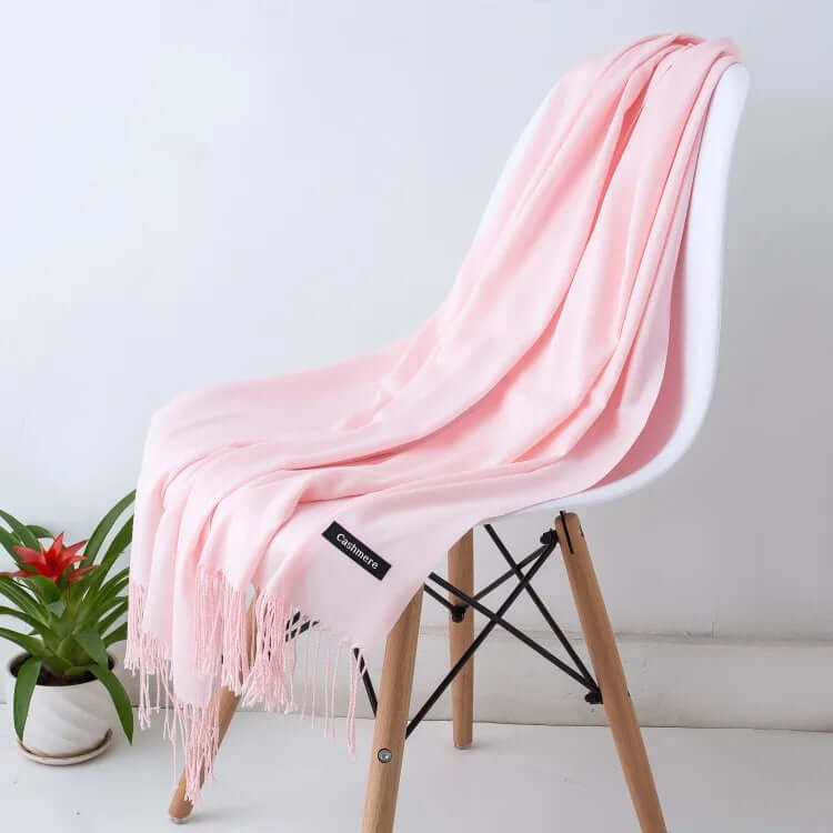 Women's Pashmina Scarf and Shawl with Fringed Tassel Ends for Christmas - Image 27