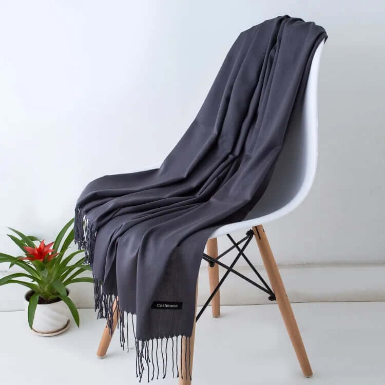 Women's Pashmina Scarf and Shawl with Fringed Tassel Ends for Christmas - Image 32