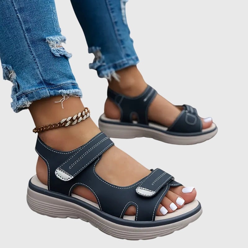 Women's Platform Comfort Sandals with Adjustable Straps and Arch Support - Image 11