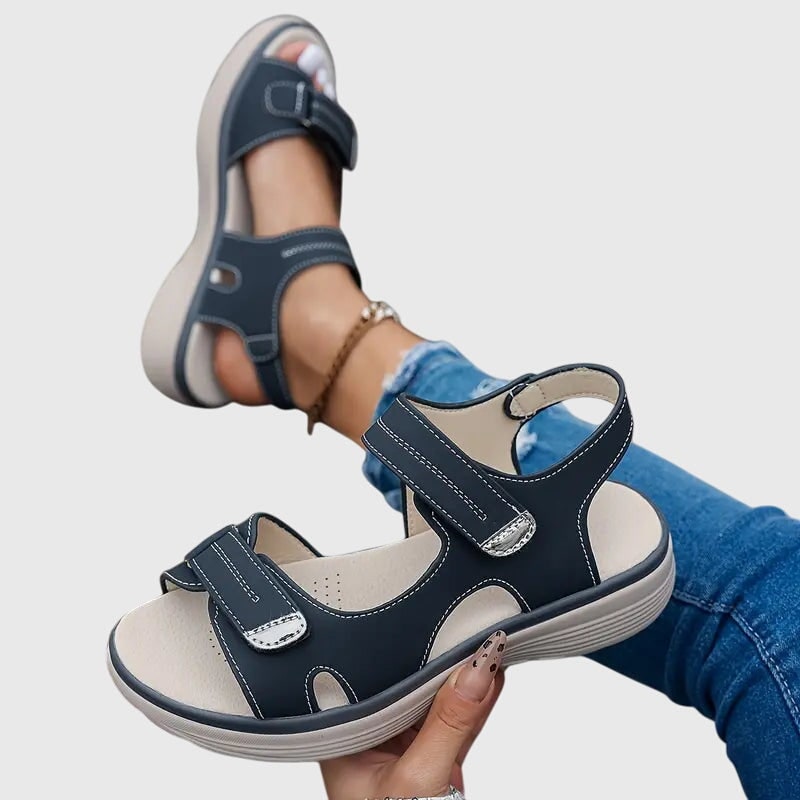 Women's Platform Comfort Sandals with Adjustable Straps and Arch Support - Image 12