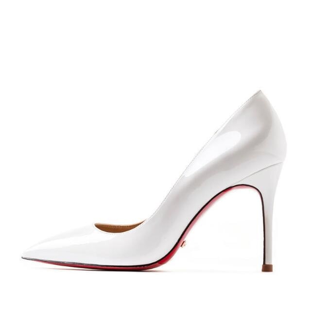 Women's Pointed Toe Stiletto Heels with Patent Leather and Slip-On Design - Image 16