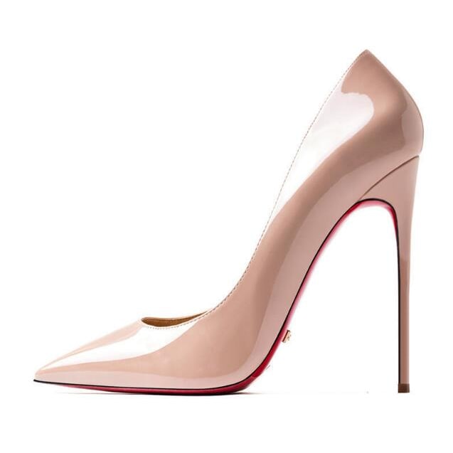 Women's Pointed Toe Stiletto Heels with Patent Leather and Slip-On Design - Image 22