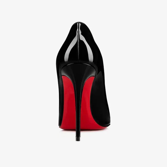 Women's Pointed Toe Stiletto Heels with Patent Leather and Slip-On Design - Image 6