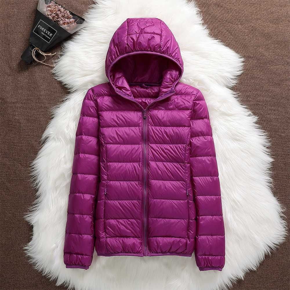 Women's Puffer Jacket Hooded Quilted with Zip Closure - Image 11