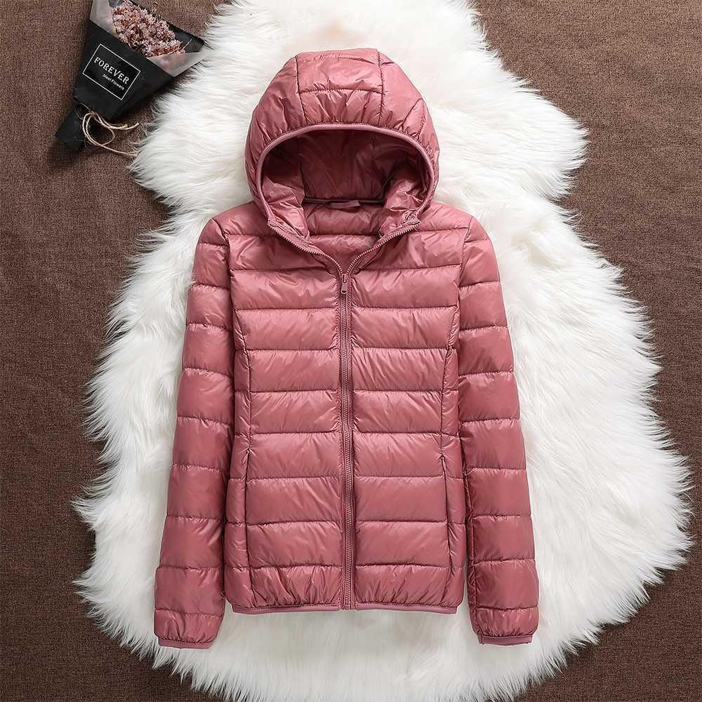 Women's Puffer Jacket Hooded Quilted with Zip Closure - Image 4