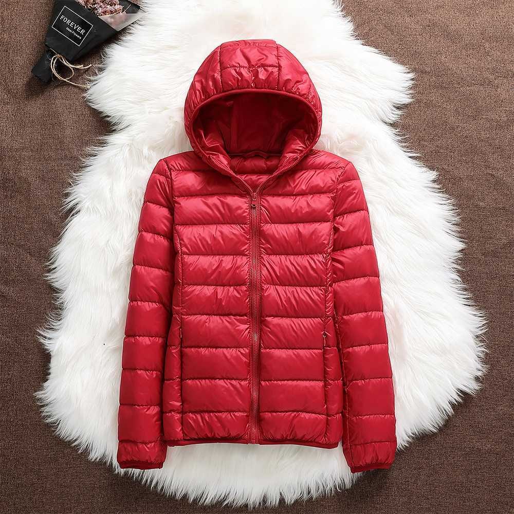 Women's Puffer Jacket Hooded Quilted with Zip Closure - Image 5