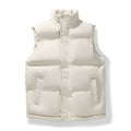 Women's Puffer Vest Quilted Sleeveless with Stand Collar and Snap Pockets - Image 8