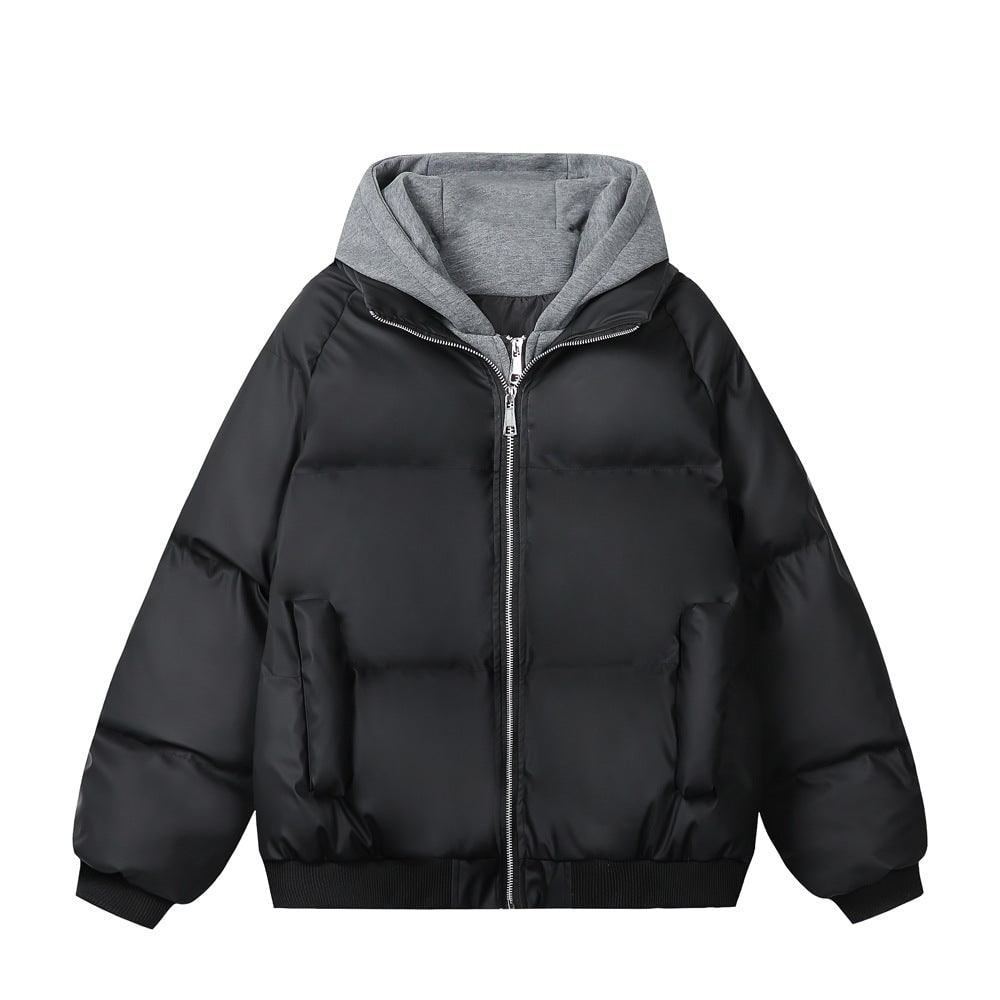 Women's Quilted Puffer Jacket Packable Hooded with Double Zip - Image 4