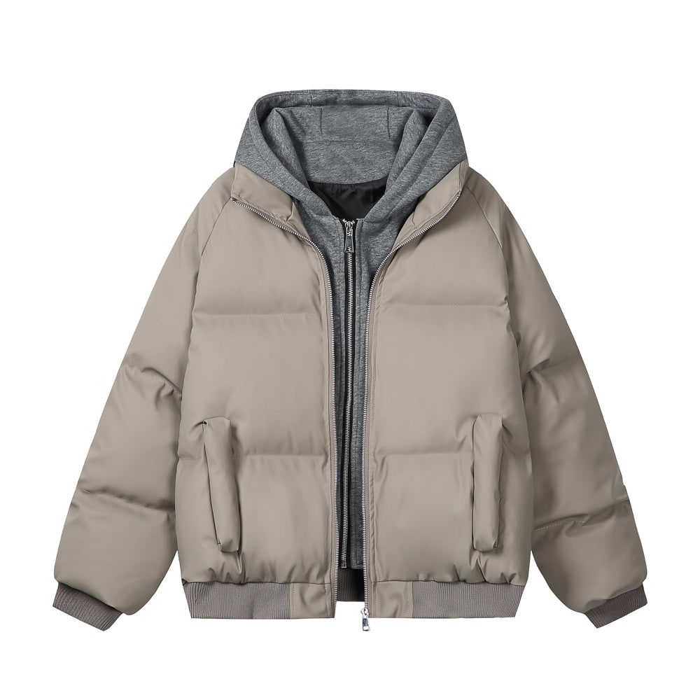 Women's Quilted Puffer Jacket Packable Hooded with Double Zip - Image 7