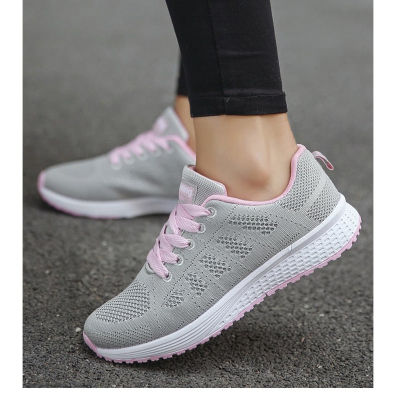 Women's Running Shoes Knit with Arch Support Lace-Up - Image 12