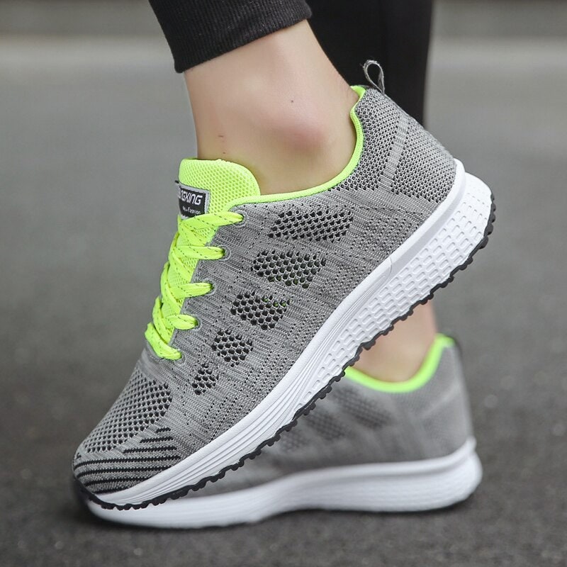 Women's Running Shoes Knit with Arch Support Lace-Up - Image 14