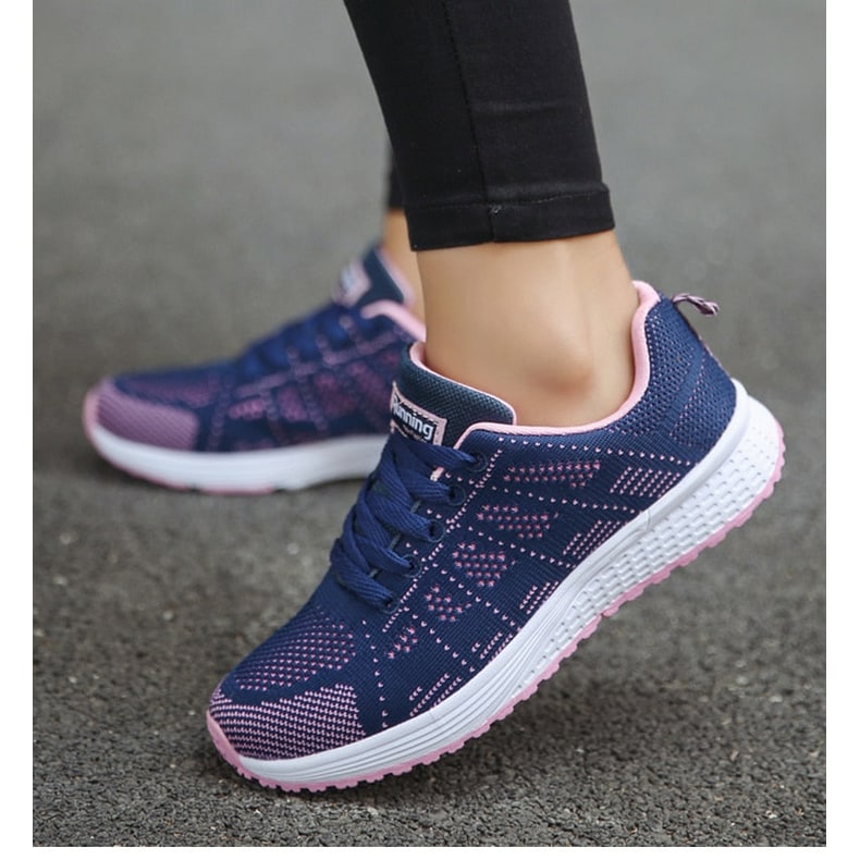 Women's Running Shoes Knit with Arch Support Lace-Up - Image 15