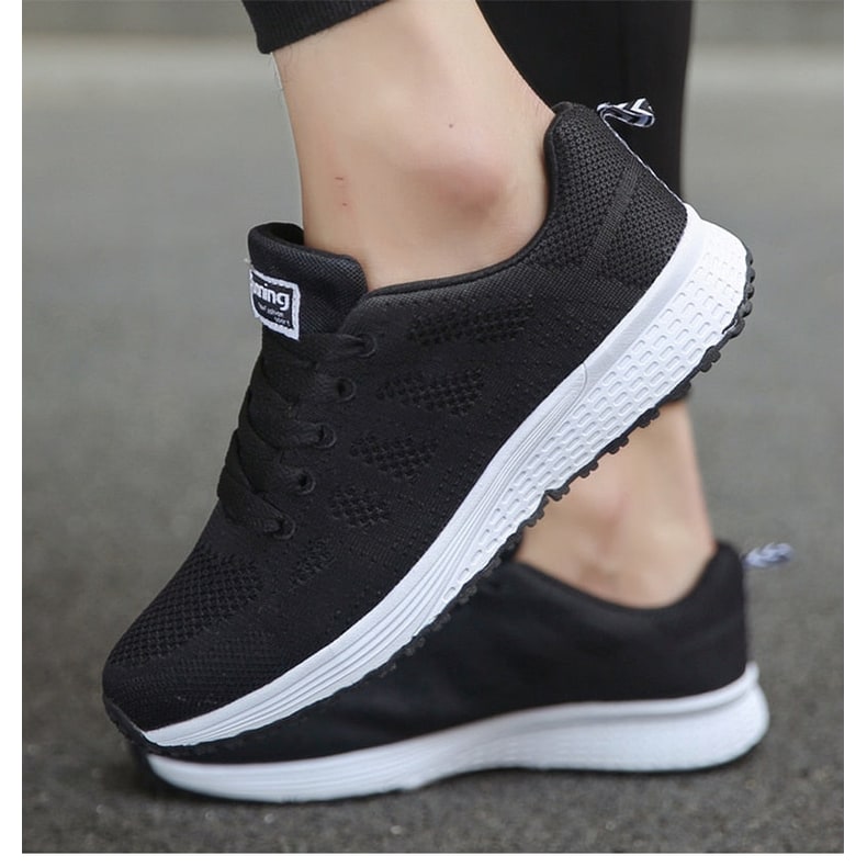 Women's Running Shoes Knit with Arch Support Lace-Up - Image 16
