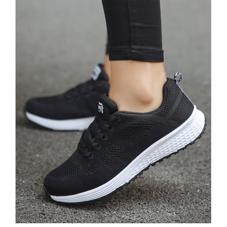 Women's Running Shoes Knit with Arch Support Lace-Up - Image 17